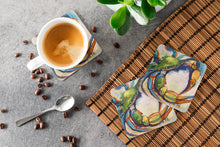 Load image into Gallery viewer, #21 Crab Coasters - Set of 4 Lightweight Foam, Absorbent Drink Coasters JMK1254FC