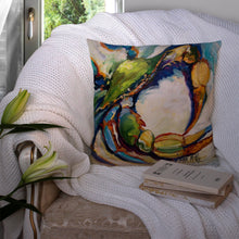 Load image into Gallery viewer, #21 Crab Canvas Throw Pillow - 14x14 Decorative Pillow – Art for Your Home &amp; Patio JMK1254PW1414
