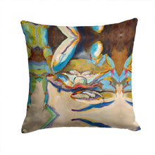 Load image into Gallery viewer, Three Big Claw Crab Canvas Throw Pillow - 14x14 Decorative Pillow – Art for Your Home &amp; Patio JMK1257PW1414