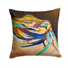 Load image into Gallery viewer, Crab to Claw UP Crab Canvas Throw Pillow - 14x14 Decorative Pillow – Art for Your Home &amp; Patio JMK1258PW1414