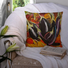 Load image into Gallery viewer, Eggplant Canvas Throw Pillow - 14x14 Decorative Pillow – Art for Your Home &amp; Patio JMK1260PW1414