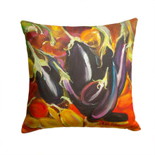 Load image into Gallery viewer, Eggplant Canvas Throw Pillow - 14x14 Decorative Pillow – Art for Your Home &amp; Patio JMK1260PW1414
