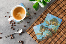 Load image into Gallery viewer, Loggerhead Sea Turtle Coasters - Set of 4 Lightweight Foam, Absorbent Drink Coasters JMK1261FC