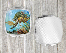 Load image into Gallery viewer, Loggerhead Sea Turtle Compact Mirror – Stylish Purse Mirror with Artistic Covers JMK1261SCM