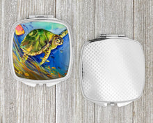 Load image into Gallery viewer, Loggerhead Sea Turtle Compact Mirror – Stylish Purse Mirror with Artistic Covers JMK1262SCM