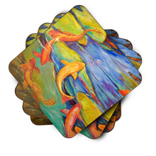 Load image into Gallery viewer, Koi Coasters - Set of 4 Lightweight Foam, Absorbent Drink Coasters JMK1263FC