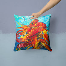Load image into Gallery viewer, Crawfish Canvas Throw Pillow - 14x14 Decorative Pillow – Art for Your Home &amp; Patio JMK1264PW1414