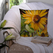 Load image into Gallery viewer, Sunflowers Canvas Throw Pillow - 14x14 Decorative Pillow – Art for Your Home &amp; Patio JMK1265PW1414