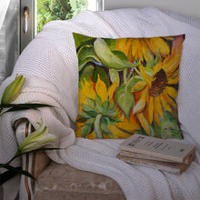 Load image into Gallery viewer, Sunflowers Canvas Throw Pillow - 14x14 Decorative Pillow – Art for Your Home &amp; Patio JMK1266PW1414