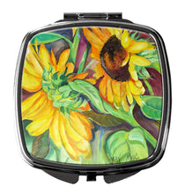 Load image into Gallery viewer, Sunflowers Compact Mirror – Stylish Purse Mirror with Artistic Covers JMK1267SCM
