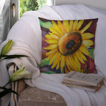 Load image into Gallery viewer, Sunflowers Canvas Throw Pillow - 14x14 Decorative Pillow – Art for Your Home &amp; Patio JMK1268PW1414
