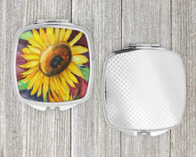 Load image into Gallery viewer, Sunflowers Compact Mirror – Stylish Purse Mirror with Artistic Covers JMK1268SCM