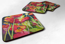 Load image into Gallery viewer, Poppies Coasters - Set of 4 Lightweight Foam, Absorbent Drink Coasters JMK1269FC