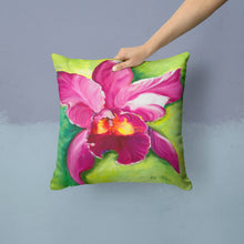 Load image into Gallery viewer, Orchid Canvas Throw Pillow - 14x14 Decorative Pillow – Art for Your Home &amp; Patio JMK1270PW1414