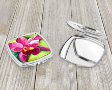 Load image into Gallery viewer, Orchid Compact Mirror – Stylish Purse Mirror with Artistic Covers JMK1270SCM