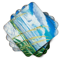 Load image into Gallery viewer, Sea Oats Coasters - Set of 4 Lightweight Foam, Absorbent Drink Coasters JMK1271FC