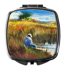Load image into Gallery viewer, Fishing on the bank Compact Mirror – Stylish Purse Mirror with Artistic Covers JMK1274SCM