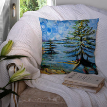 Load image into Gallery viewer, Life on the Causeway Canvas Throw Pillow - 14x14 Decorative Pillow – Art for Your Home &amp; Patio JMK1275PW1414