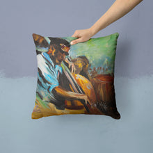 Load image into Gallery viewer, Jazz Bass Canvas Throw Pillow - 14x14 Decorative Pillow – Art for Your Home &amp; Patio JMK1278PW1414