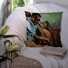 Load image into Gallery viewer, Jazz Bass Canvas Throw Pillow - 14x14 Decorative Pillow – Art for Your Home &amp; Patio JMK1278PW1414
