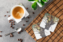 Load image into Gallery viewer, Coconut Tree Top Coasters - Set of 4 Lightweight Foam, Absorbent Drink Coasters JMK1279FC