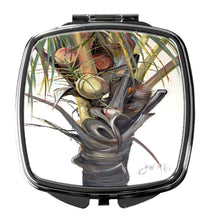 Load image into Gallery viewer, Coconut Tree Top Compact Mirror – Stylish Purse Mirror with Artistic Covers JMK1279SCM