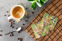 Load image into Gallery viewer, Parrots Coasters - Set of 4 Lightweight Foam, Absorbent Drink Coasters JMK1281FC