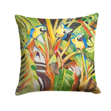 Load image into Gallery viewer, Parrots Canvas Throw Pillow - 14x14 Decorative Pillow – Art for Your Home &amp; Patio JMK1281PW1414
