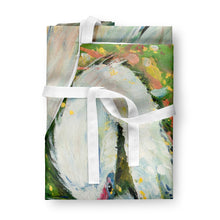 Load image into Gallery viewer, White Egret in the rain Apron – Artist-Designed Kitchen, BBQ &amp; Craft Apron JMK1289APRON