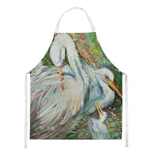Load image into Gallery viewer, White Egret in the rain Apron – Artist-Designed Kitchen, BBQ &amp; Craft Apron JMK1289APRON