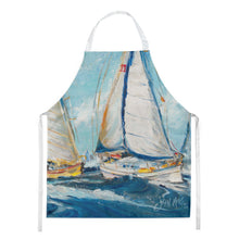 Load image into Gallery viewer, Roll me Over Sailboats Apron – Artist-Designed Kitchen, BBQ &amp; Craft Apron JMK1290APRON