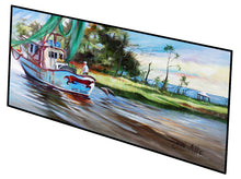 Load image into Gallery viewer, Shrimp Boats Miss Jeanie Floor Runner Mats – 28x58 Indoor/Outdoor Rugs with Artistic Design | Made in the USA JMK1320HRM2858