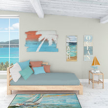 Load image into Gallery viewer, Sailboats Sailing to Middle Bay Floor Runner Mats – 28x58 Indoor/Outdoor Rugs with Artistic Design | Made in the USA JMK1324HRM2858