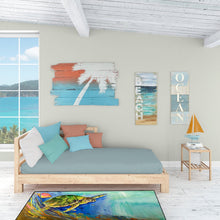 Load image into Gallery viewer, Loggerhead Sea Turtle Floor Runner Mats – 28x58 Indoor/Outdoor Rugs with Artistic Design | Made in the USA JMK1335HRM2858