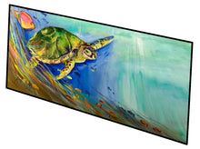 Load image into Gallery viewer, Loggerhead Sea Turtle Floor Runner Mats – 28x58 Indoor/Outdoor Rugs with Artistic Design | Made in the USA JMK1335HRM2858