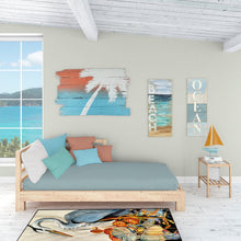 Load image into Gallery viewer, Blue Heron and Crabs Again Indoor or Outdoor Runner Mat 58x28 JMK1344VRM5828
