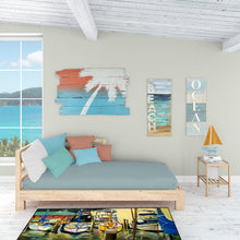 Load image into Gallery viewer, Sailboats Yacht Club Floor Runner Mats – 28x58 Indoor/Outdoor Rugs with Artistic Design | Made in the USA JMK1347HRM2858