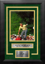 Load image into Gallery viewer, Jack Nicklaus 1986 Masters Tournament Putt 8" x 10" Framed Golf Photo with Engraved Autograph