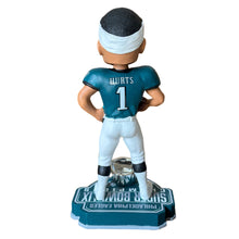 Load image into Gallery viewer, Philadelphia Eagles Super Bowl LIX Champions Jalen Hurts 8" Ring Bobblehead