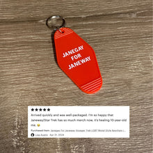 Load image into Gallery viewer, Janegay For Janeway Motel Style Keychain in Red