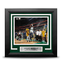 Load image into Gallery viewer, Jaylen Brown Game-Tying 3-Pointer Boston Celtics 8" x 10" Framed 2024 Conference Finals Photo