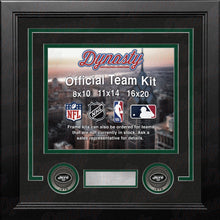 Load image into Gallery viewer, New York Jets Custom NFL Football 11x14 Picture Frame Kit (Multiple Colors)