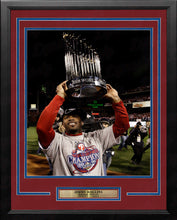 Load image into Gallery viewer, Jimmy Rollins 2008 World Series Trophy Philadelphia Phillies Framed Baseball Photo