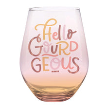 Load image into Gallery viewer, Jumbo Hello Gourdgeous Stemless Wine Glass | 30 Oz. | Holds an Entire Bottle of Wine!