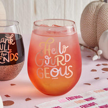 Load image into Gallery viewer, Jumbo Hello Gourdgeous Stemless Wine Glass | 30 Oz. | Holds an Entire Bottle of Wine!