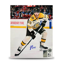 Load image into Gallery viewer, Justin Brazeau in Action Boston Bruins Autographed 11" x 14" Hockey Photo