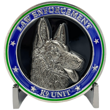 Load image into Gallery viewer, EL2-004 K9 Border Patrol Agent BPA Police Officer Narcotics Tracking Explosives Thin Green Line