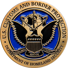 Load image into Gallery viewer, GL11-004 CBP Officer Canine Enforcement K9 Thin Blue Line Challenge Coin Field Operations OFO