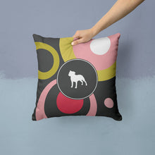 Load image into Gallery viewer, Staffie Throw Pillow - 14x14 Decorative Pillow – Art for Your Home &amp; Patio
