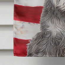 Load image into Gallery viewer, USA American Flag with Schnauzer Flag Canvas House Size KJ1157CHF